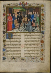 Frontispice des Chroniques de Hainaut